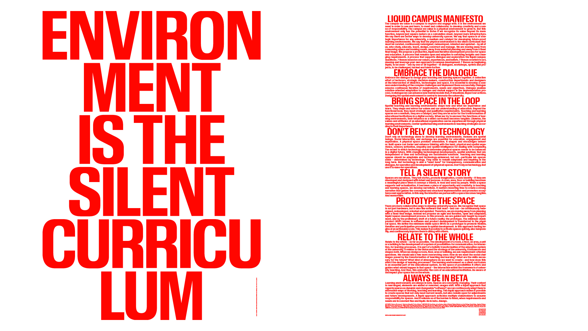 LIQUID CAMPUS MANIFESTO